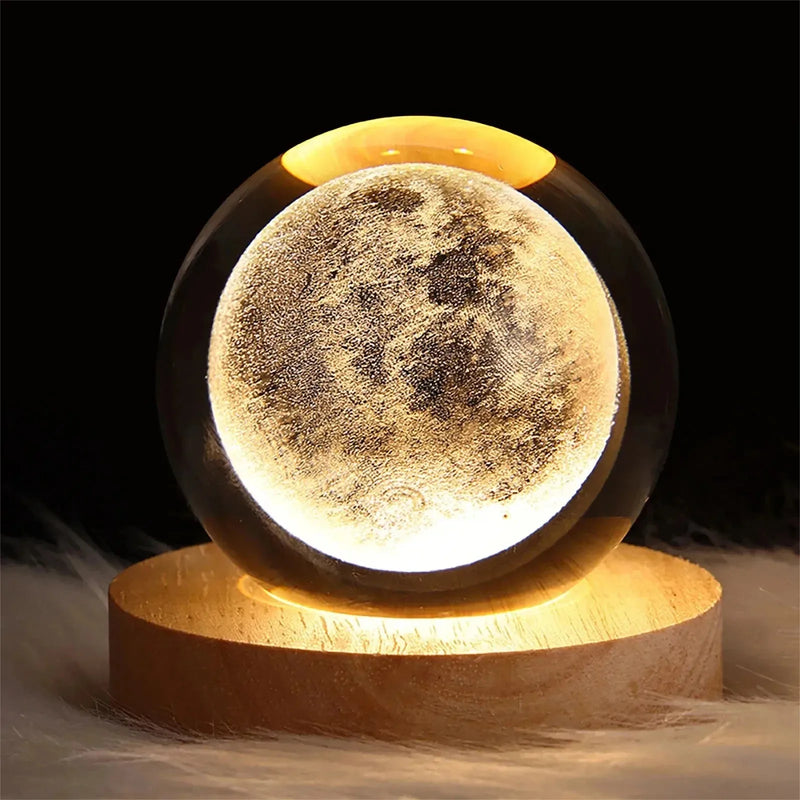 Luminária Galáxia Luz Noturna 3D - decoração perfeita